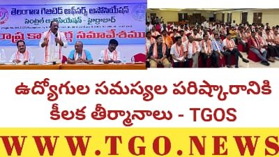 TGOS – ఉద్యోగులు సమస్యల పరిష్కారానికి టీజీవోస్ కీలక తీర్మానాలు
